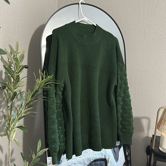 Green Knit Sweater - Picture 2 of 3